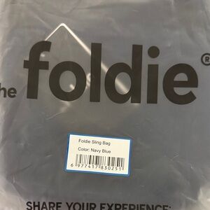 Foldie Navy Blue Crossbody Bag